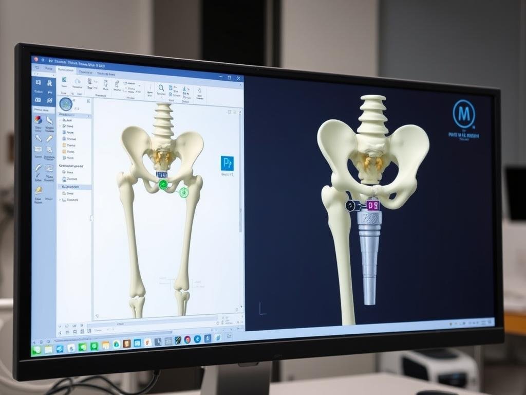 3D-Planung einer Hüfteendoprothese