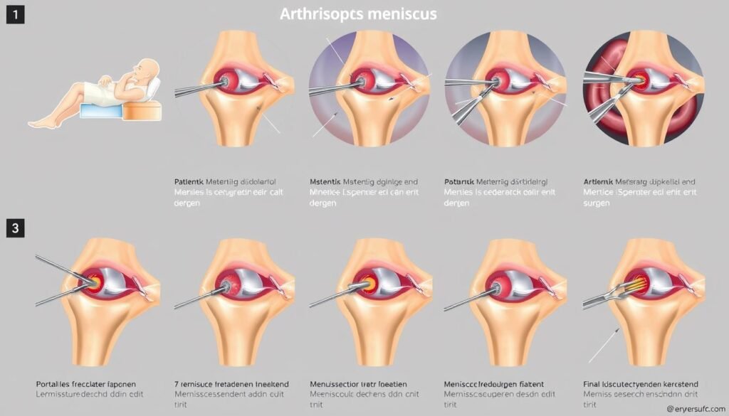 Ablauf einer arthroskopischen Meniskus-Operation