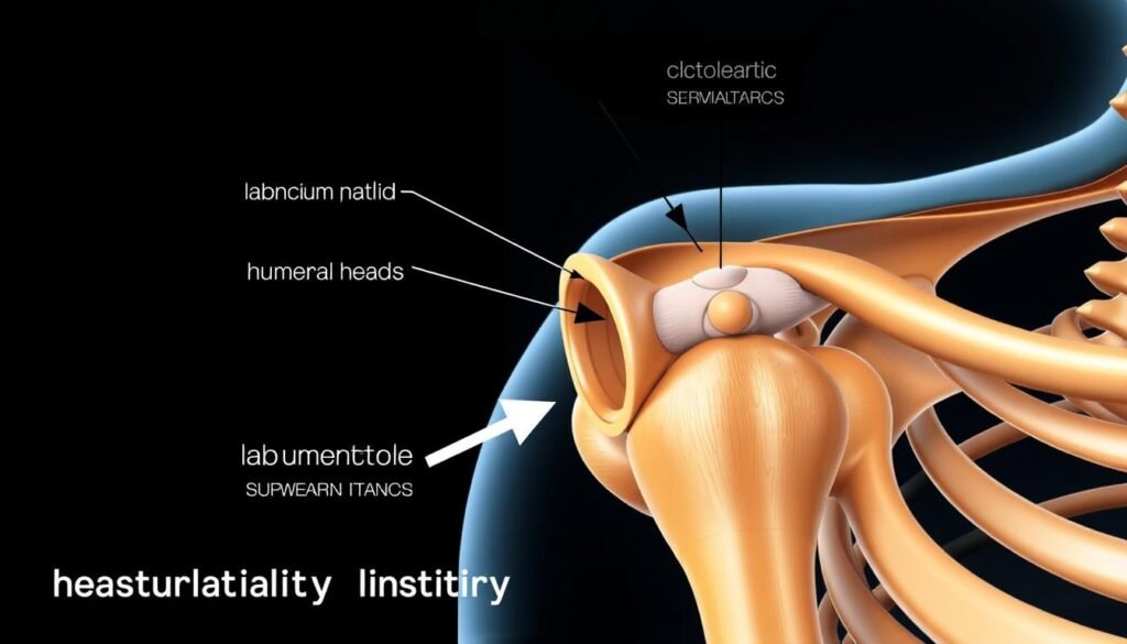 Anatomie des Schultergelenks mit Darstellung der Schulterinstabilität