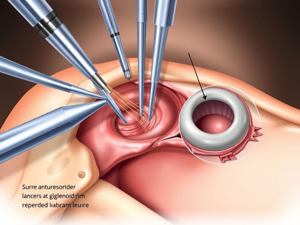 Arthroskopische Bankart-Reparatur bei Schulterinstabilität