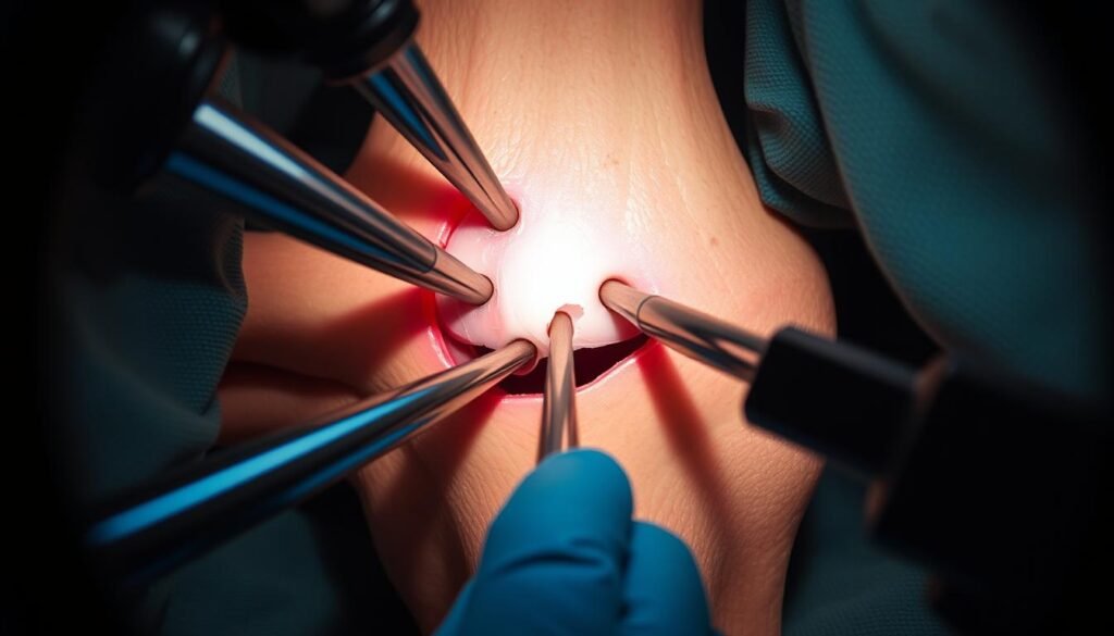 Arthroskopische Operation eines Meniskusrisses