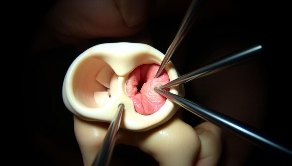Arthroskopische Untersuchung des Kniegelenks bei Patellaluxation