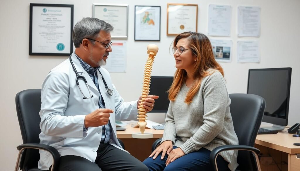 Arztbesuch bei Verdacht auf Bandscheibenvorfall