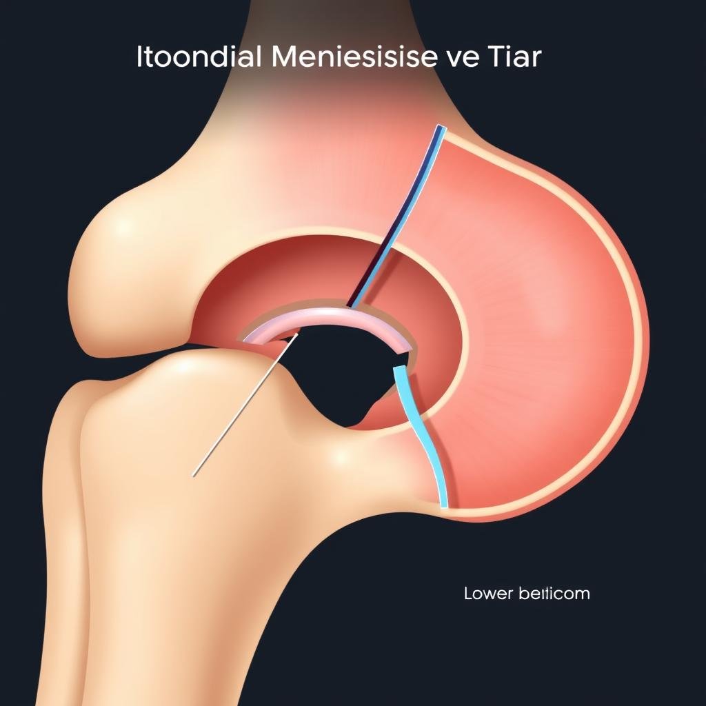 Horizontalriss im Meniskus