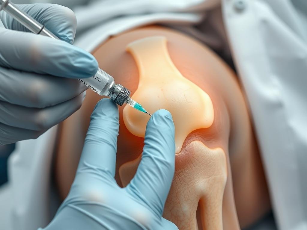 Hyaluronsäure-Injektion ins Kniegelenk bei Arthrose