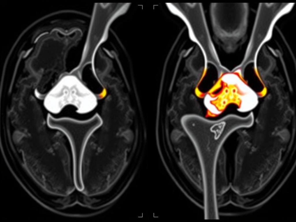 MRT-Bild einer Kreuzbandruptur