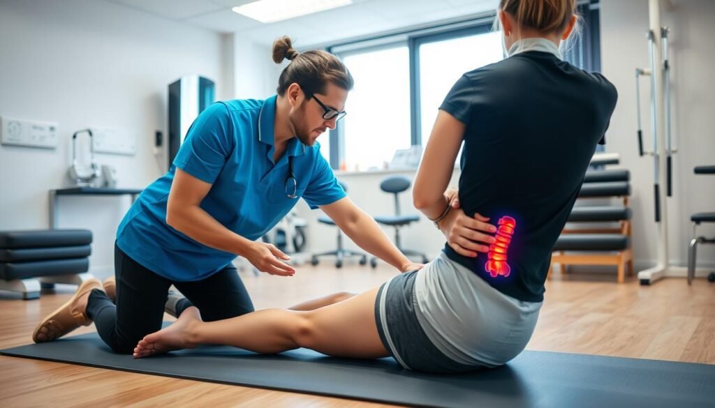 Physiotherapeutische Behandlung bei Bandscheibenvorfall