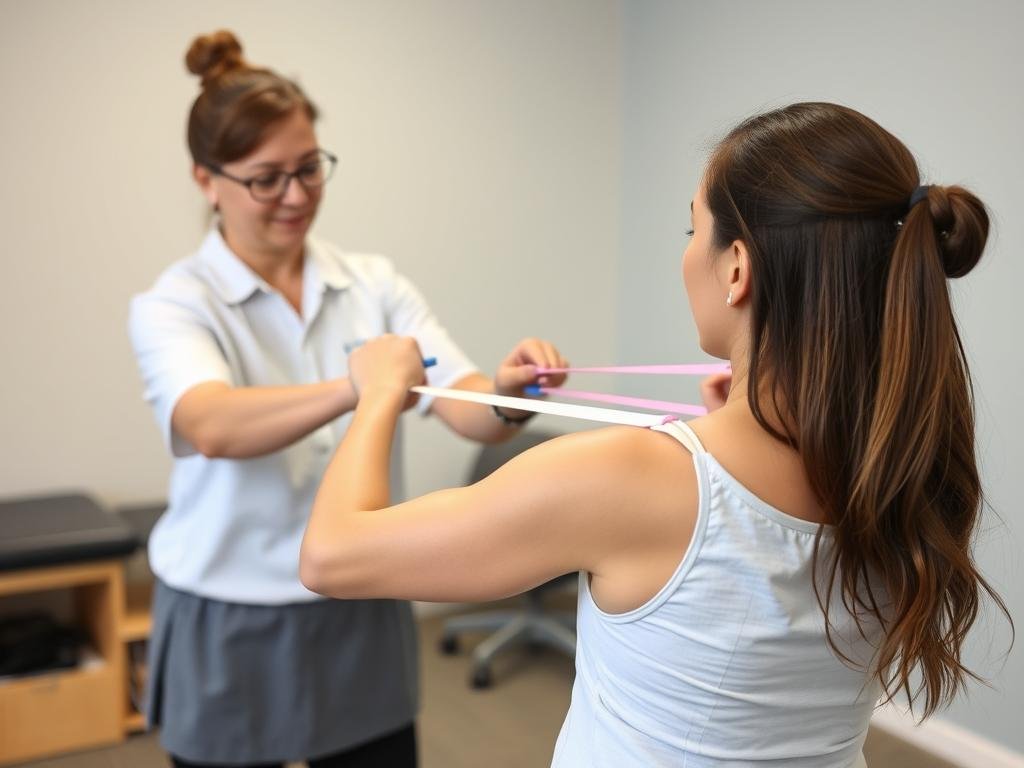 Physiotherapeutische Übungen bei Bizepssehnen Läsion