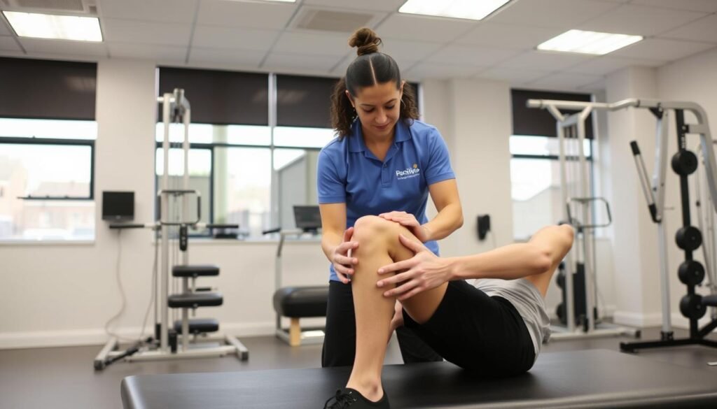 Physiotherapeutische Übungen zur Kräftigung nach Kreuzbandruptur