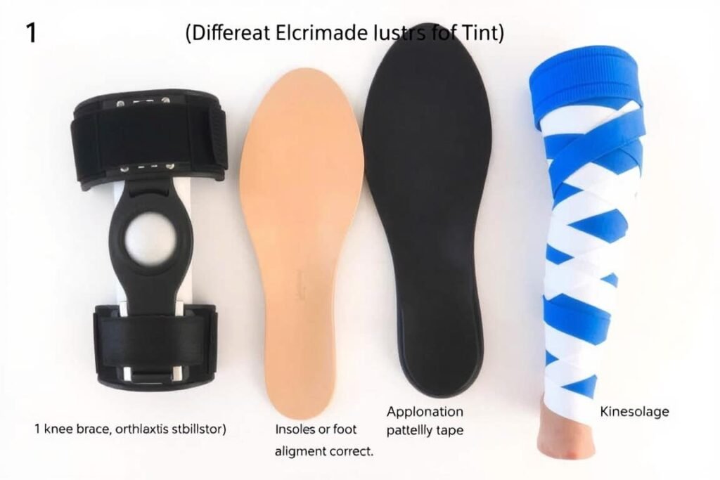 Präventive Hilfsmittel bei Patellaluxation: Bandagen, Einlagen und Tapes