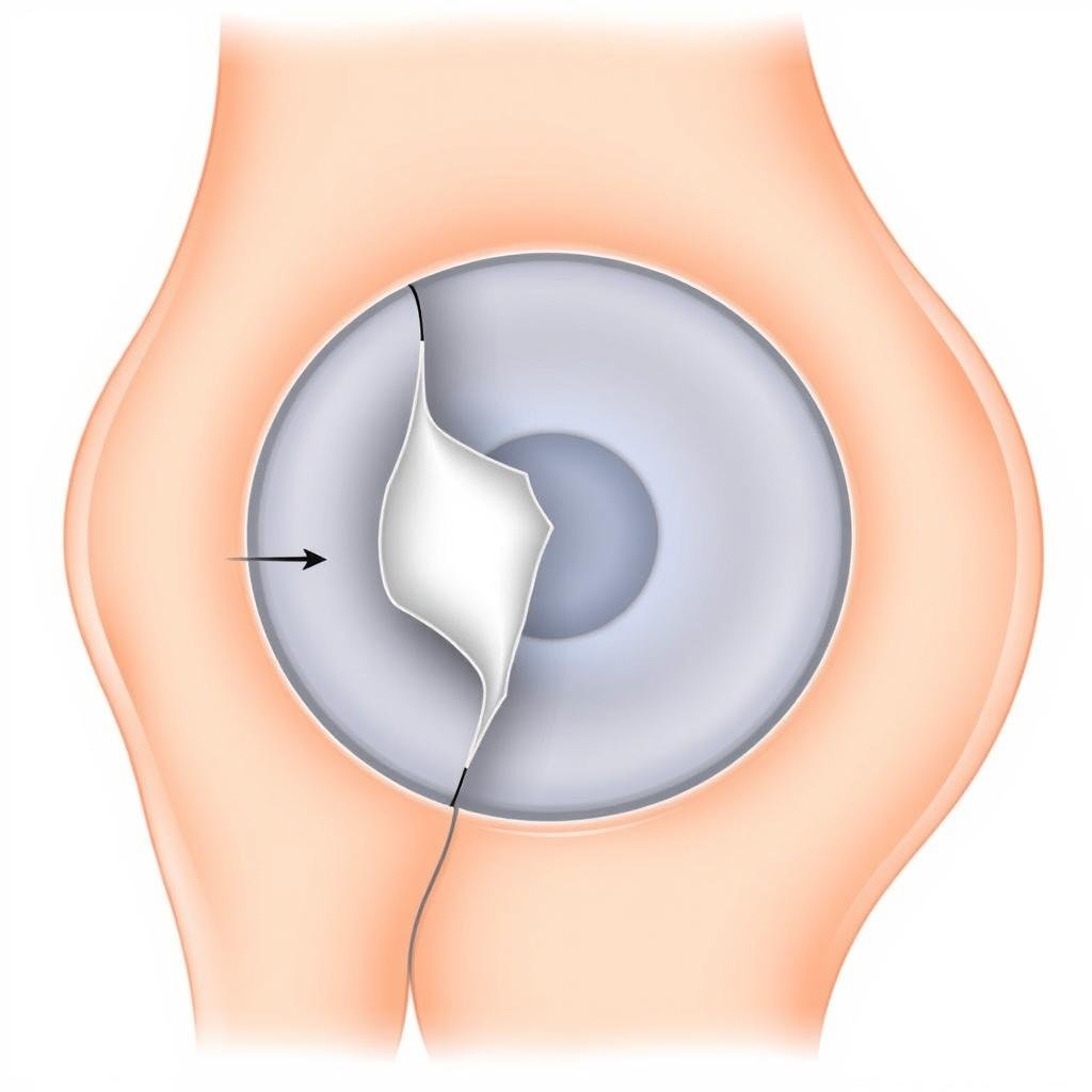 Radiärriss im Meniskus