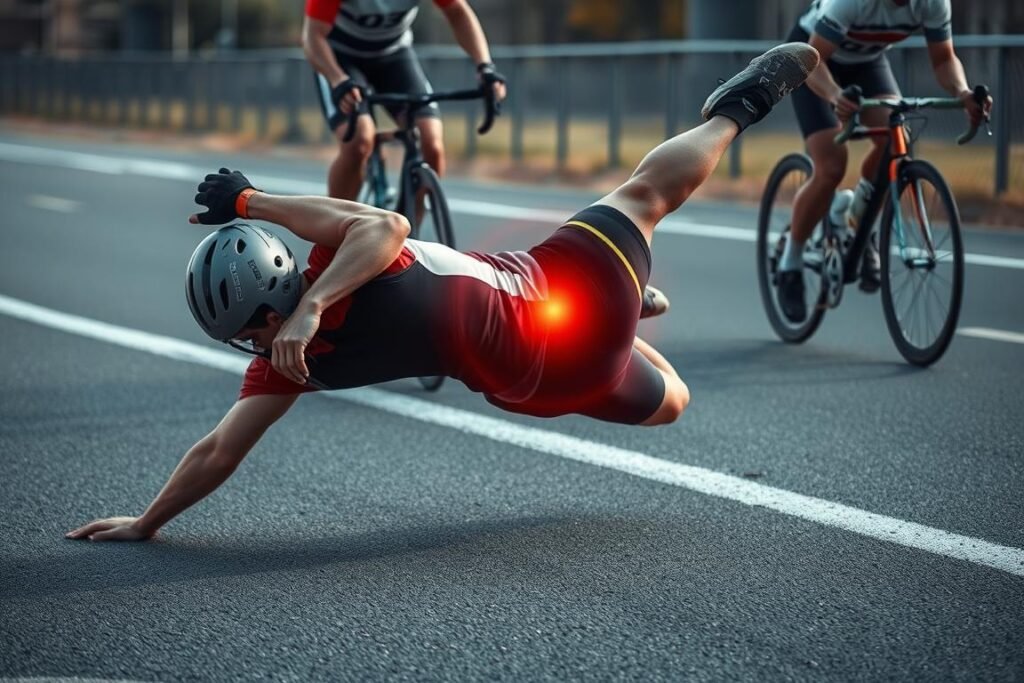 Sturz auf die Schulter als häufigste Ursache einer AC Gelenk Verletzung beim Sport