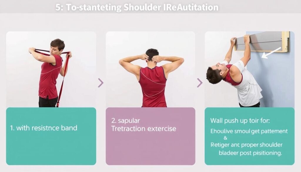 Übungen zur Kräftigung der Schultermuskulatur nach AC Gelenk Verletzung
