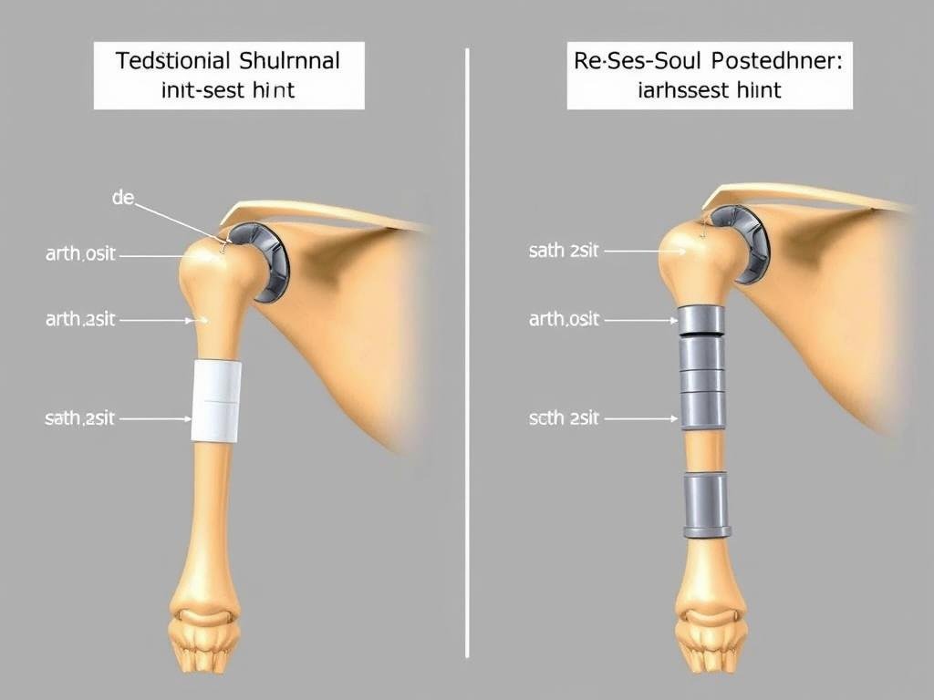 Vergleich zwischen anatomischer und inverser Schulterprothese bei Arthrose