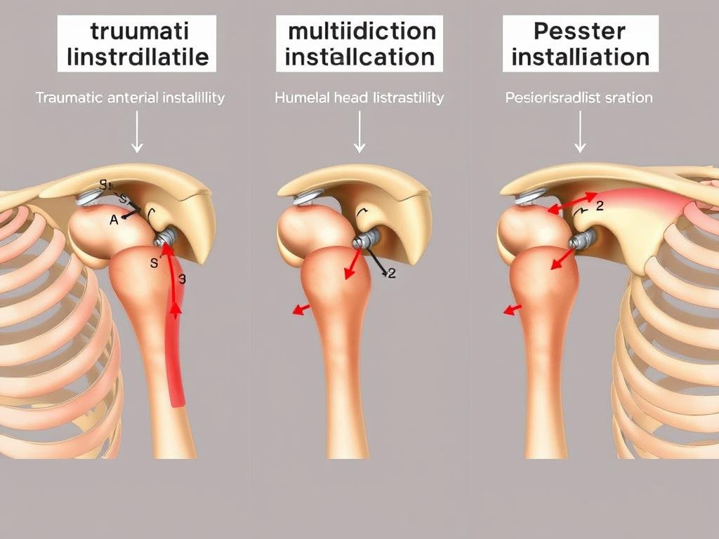 Verschiedene Formen der Schulterinstabilität im Vergleich