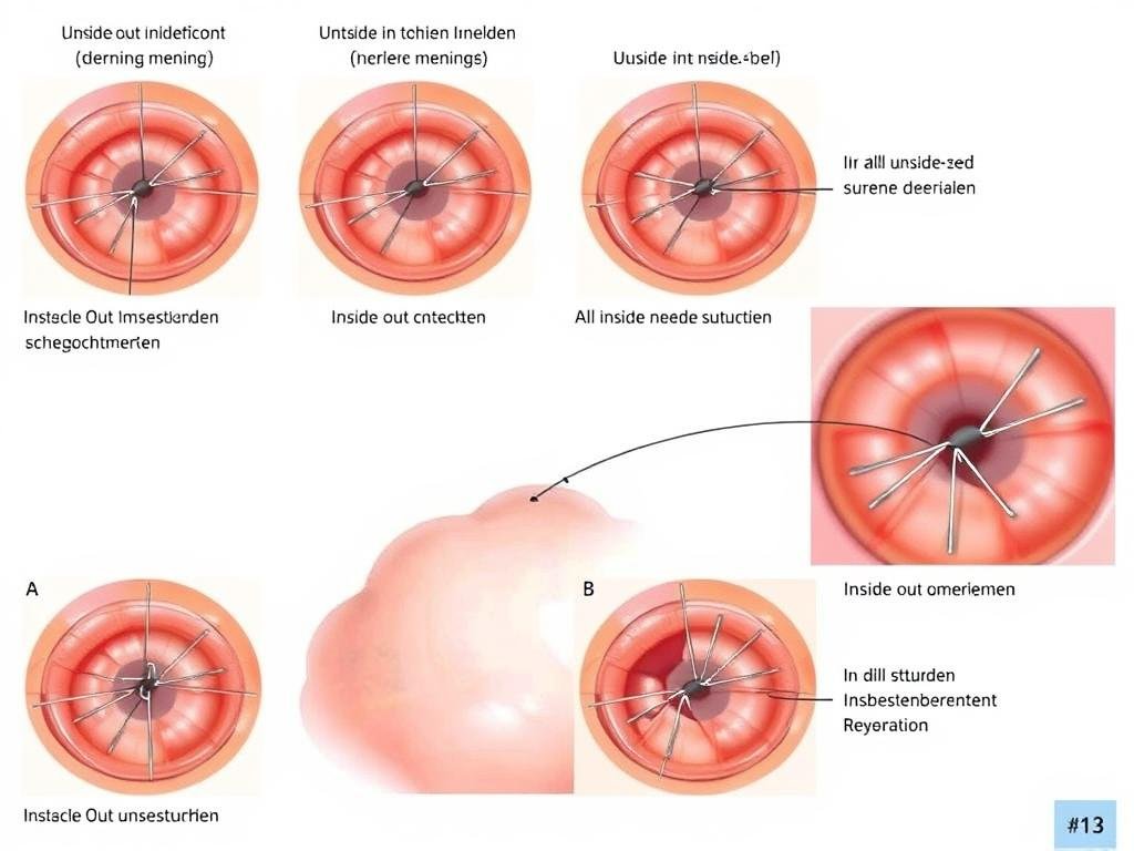 Verschiedene Techniken der Meniskusnaht